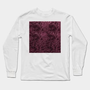 Deep Burgundy wine velvet Long Sleeve T-Shirt